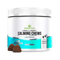 Hempyun-Pet Treats with Hemp CBD Oil Extract for Pain Relief & Anxiety Healthy for dog Calming Hemp Chews