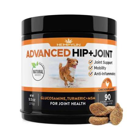 Hempyun- Advanced Hip and Joint Supplement for Dogs 120 soft chews